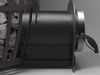 Піч для лазні Бочка 20 м3 з виносом