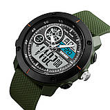 Спортивний годинник Skmei 1361 Army Green водонепроникний, фото 4