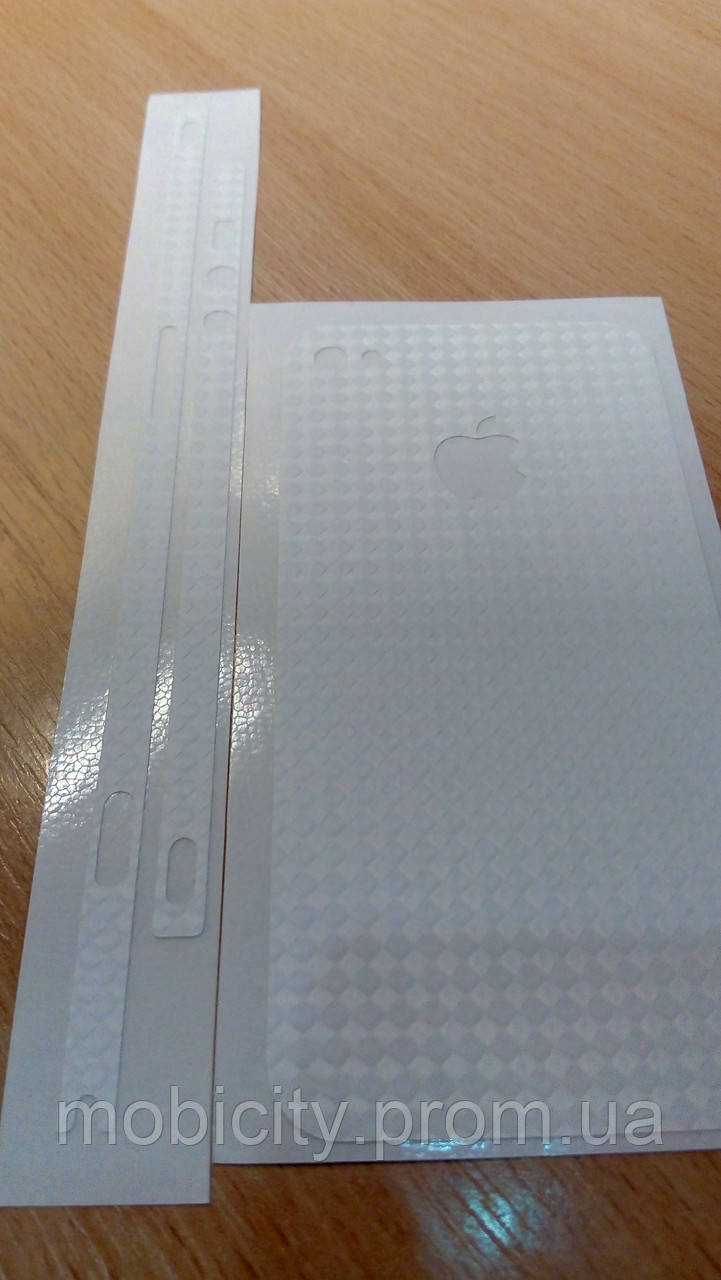Декоративна захисна плівка на Iphone 4/4S — білий кубик