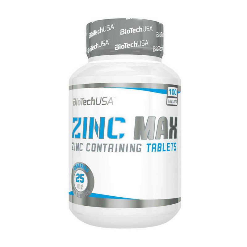 Цинк макс BioTech Zinc MAX (100 таб) біотеч