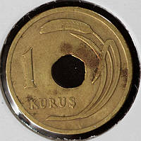 Монета Турции 1 куруш 1947 г.