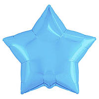 Фольгированные шарики Звезда, голубой Китай 44 см  1529