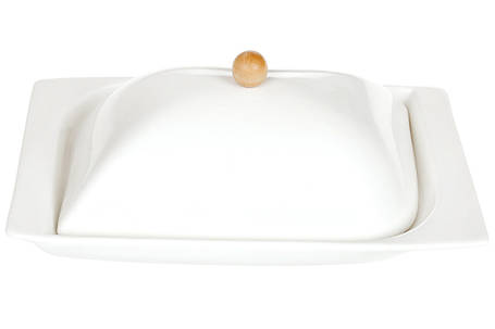 Порцеляновий Maslenka Naturel 19см, білий колір (938-002), фото 1