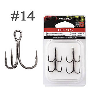 Гачок Трійник Select TH-36 #14, 8 шт/уп