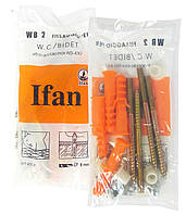 Комплект кріплень для біде та унітаза DN 6мм x 90мм IFAN