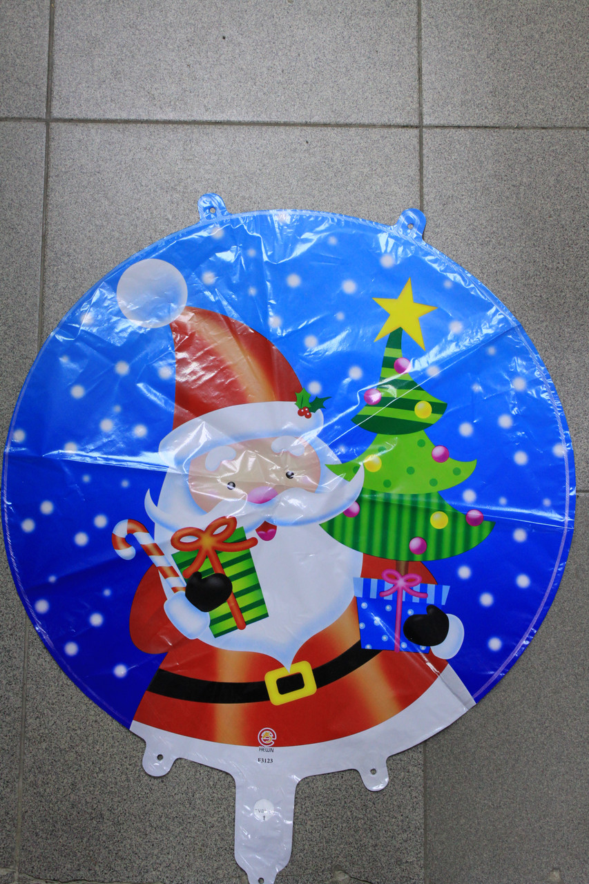Гелієвий фольгований шар з малюнком дід Мороз
