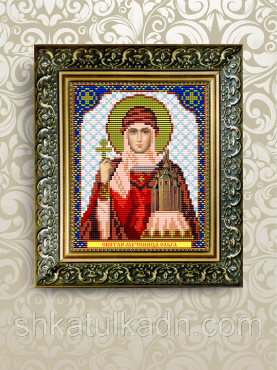 Схема для вишивки бісером іменна Ольга