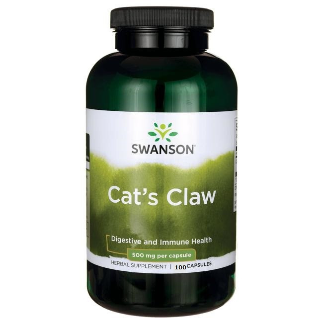 Swanson Premium Cat's Claw Ункарія (Кошчий кіготь) імуностимулятор, 500 мг, 100 капсул