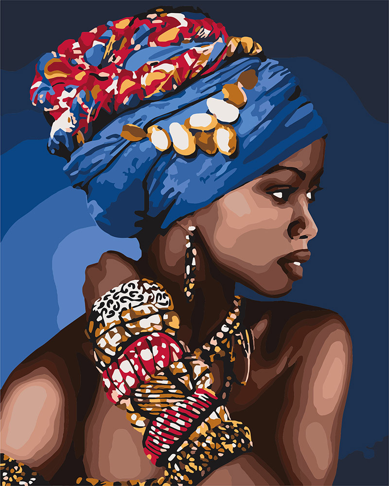 Розмальовки за номерами Ідейка Східна краса (KH4661) 40 х 50 см, фото 1