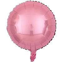 Фольгированный шарик светло-розовый 45*45 см 1520