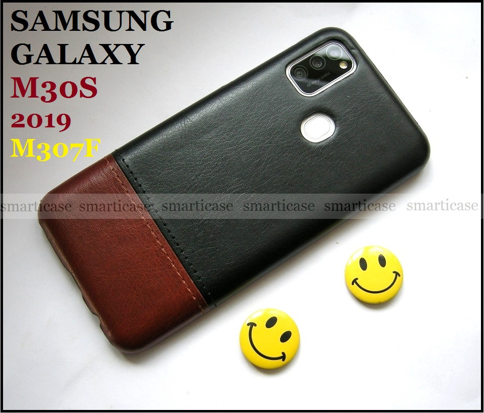 Черный эко кожаный чехол для Samsung Galaxy M30s 2019 M307F Elegant Pc black - фото 1 - id-p1089996662