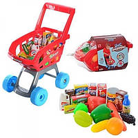Детский игровой набор тележка с продуктами
