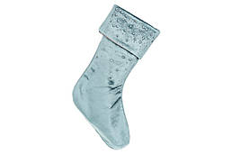 Носок новорічний для подарунків 45 см, колір - бірюза