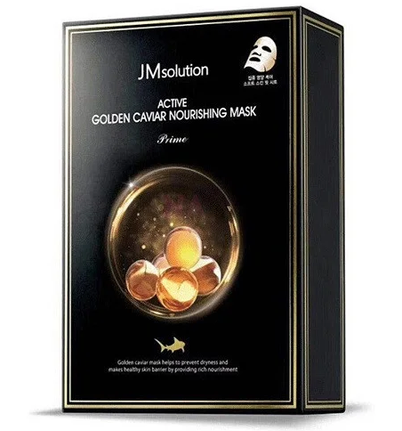 Ультратонка тканинна маска JM Solution Active Golden Caviar Nourishing Mask Prime 1 шт., 25 мл