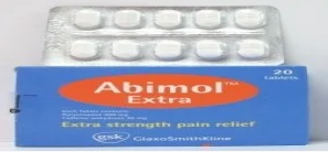 Абімол Екстра 500 мг Наукова назва: парацетамол 500 мг