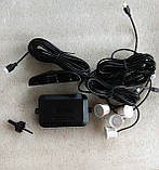 Парктронік Car Parking Sensors (4 датчики 22 мм) Білий, фото 3