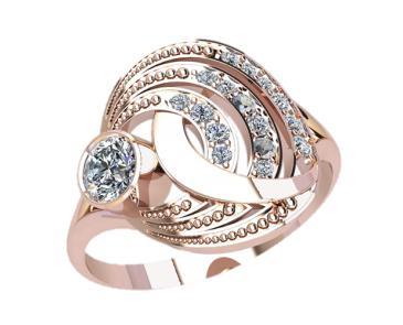 Кільце жіноче з камінням