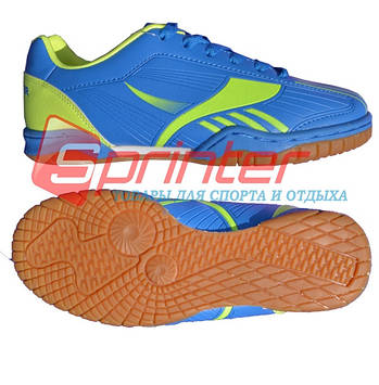 Бутси SPRINTER, для залу р 43.AX2359 блакитний з жовтим