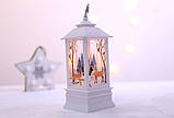 Ліхтарик декоративний Різдвяний Сніговик Бронзовий, фото 4