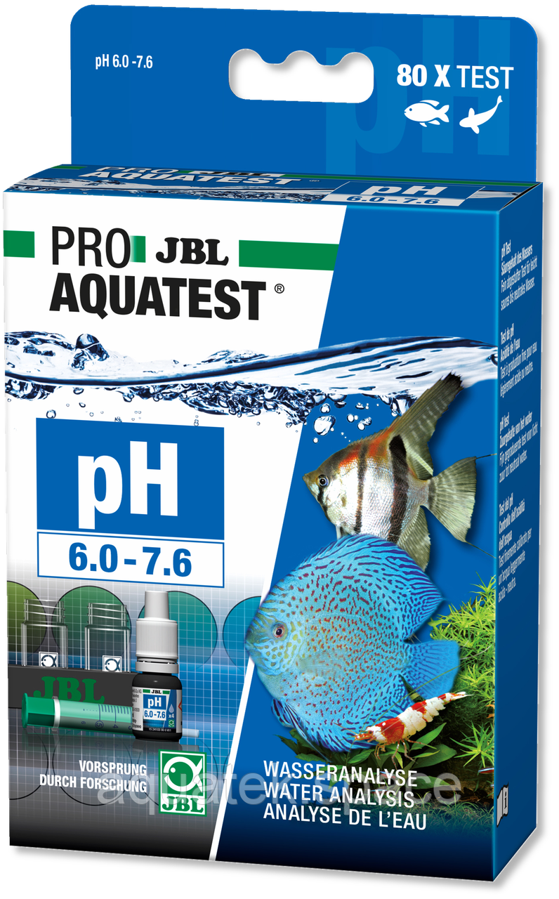 PH Test-Set 6,0-7,6 JBL PROAQUATEST тест на кислотність, 80 тестів