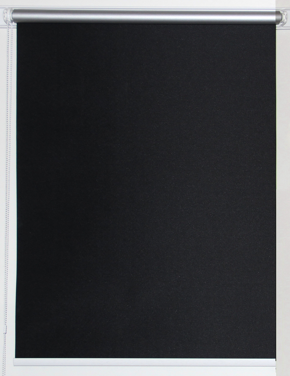 Рулонна штора 375*1500 Блекаут Сільвер Чорний