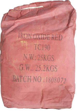 Пігмент бордовий залізоокисний Tongchem TC190 сухий Китай 25 кг, фото 2