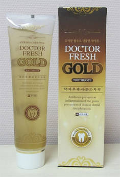 Зубна паста Doctor Fresh Gold з нано частинками золота, 200 г