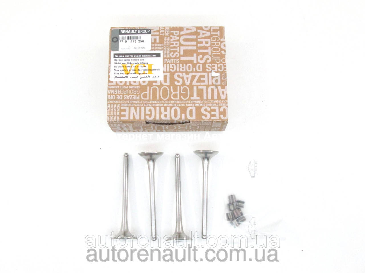 Клапан випускний (компл.-4шт) Рено Майстер 1.9 dci/1.9 dTi 01>- RENAULT (Оригінал) 7701476256, фото 1