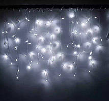 Гірлянда бахрома для приміщення 108 Led 2.6х0.6м білий колір