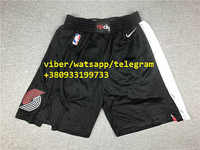 Чорні шорти Nike команда Portland Trail Blazers NBA Swingman