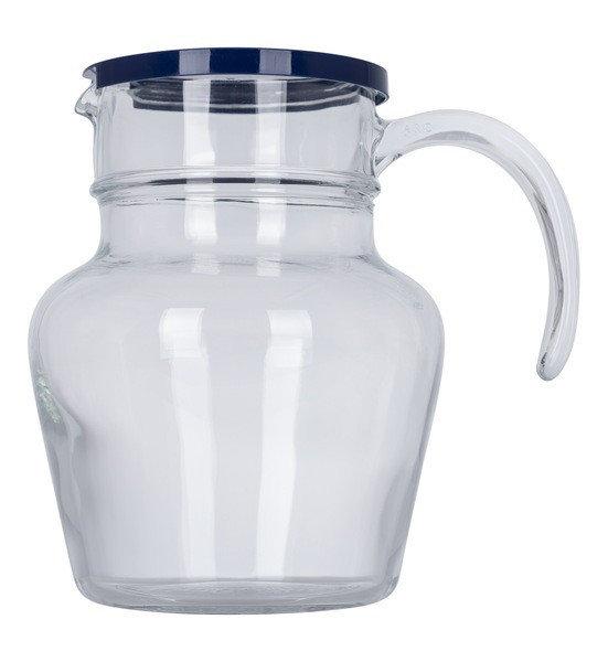Глек Luminarc скляний з синьою кришкою Arcopal Florero 1400 мл N8406, фото 1