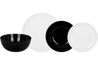 Столовий сервіз LUMINARC Diwali Black&White 19 предметів (P4360)