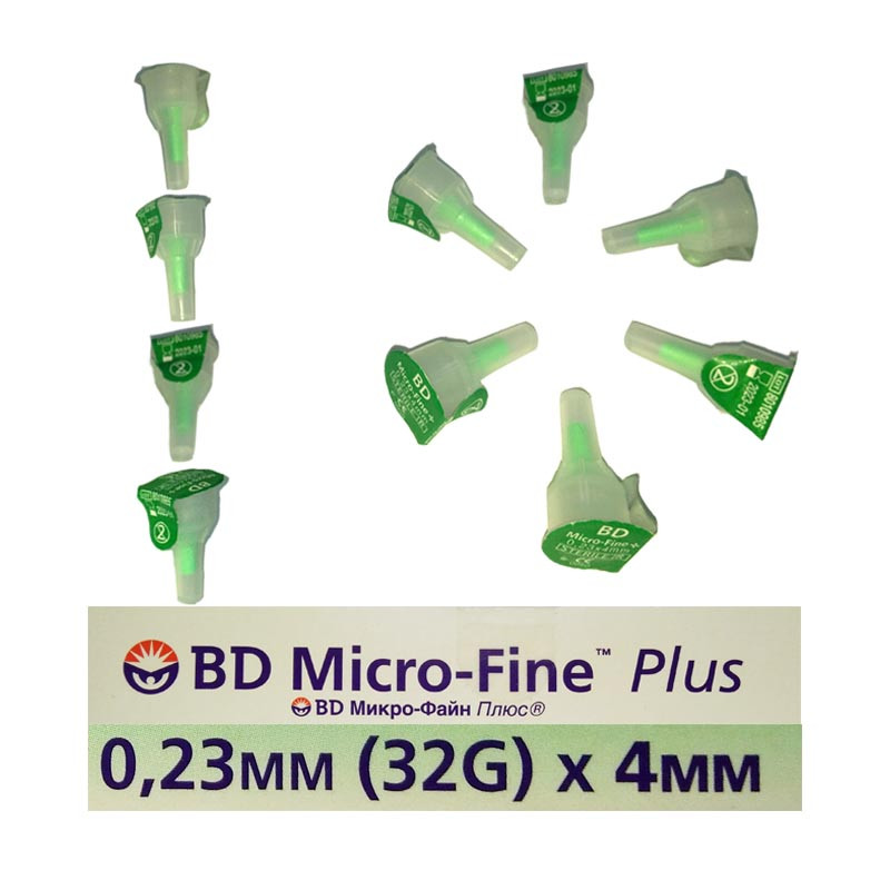 Голки для шприц ручок BD Micro-Fine Plus 4 mm, 10 шт.