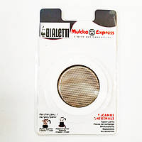 Прокладка Bialetti Mukka Express силиконовая для гейзерной кофеварки на 2 чашки (1 прокладка 8 см.+фильтр сито)