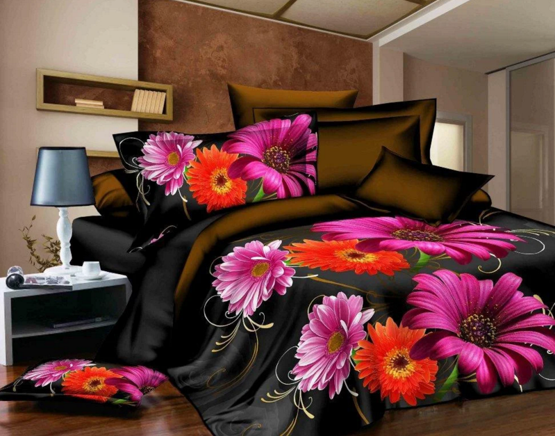 Сімейна постільна білизна євророзмір із двома підковдрими (13145) бавовна "Ранфорс", фото 1