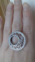 Массивное серебряное кольцо круглой формы персия