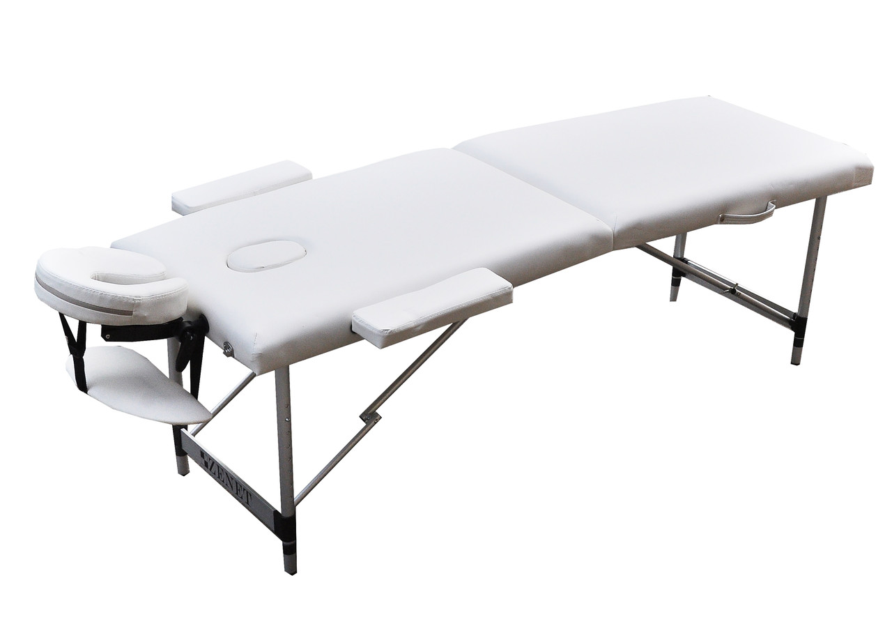 Масажний стіл ZENET двосекційний ZET-1044 WHITE розмір S ( 180*60*61)