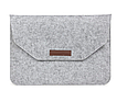 Чохол-конверт з фетру для Macbook 12/ Air11.6" - чорно-сірий, фото 4
