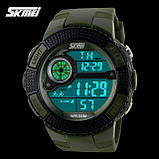 Годинник спортивні водонепроникні Skmei 1027 Green, фото 5