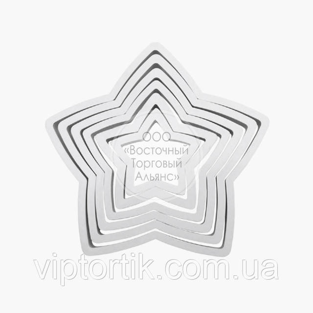 3D-форми для пряників — Набір вирубок "Зорочки" (6 шт.), фото 1