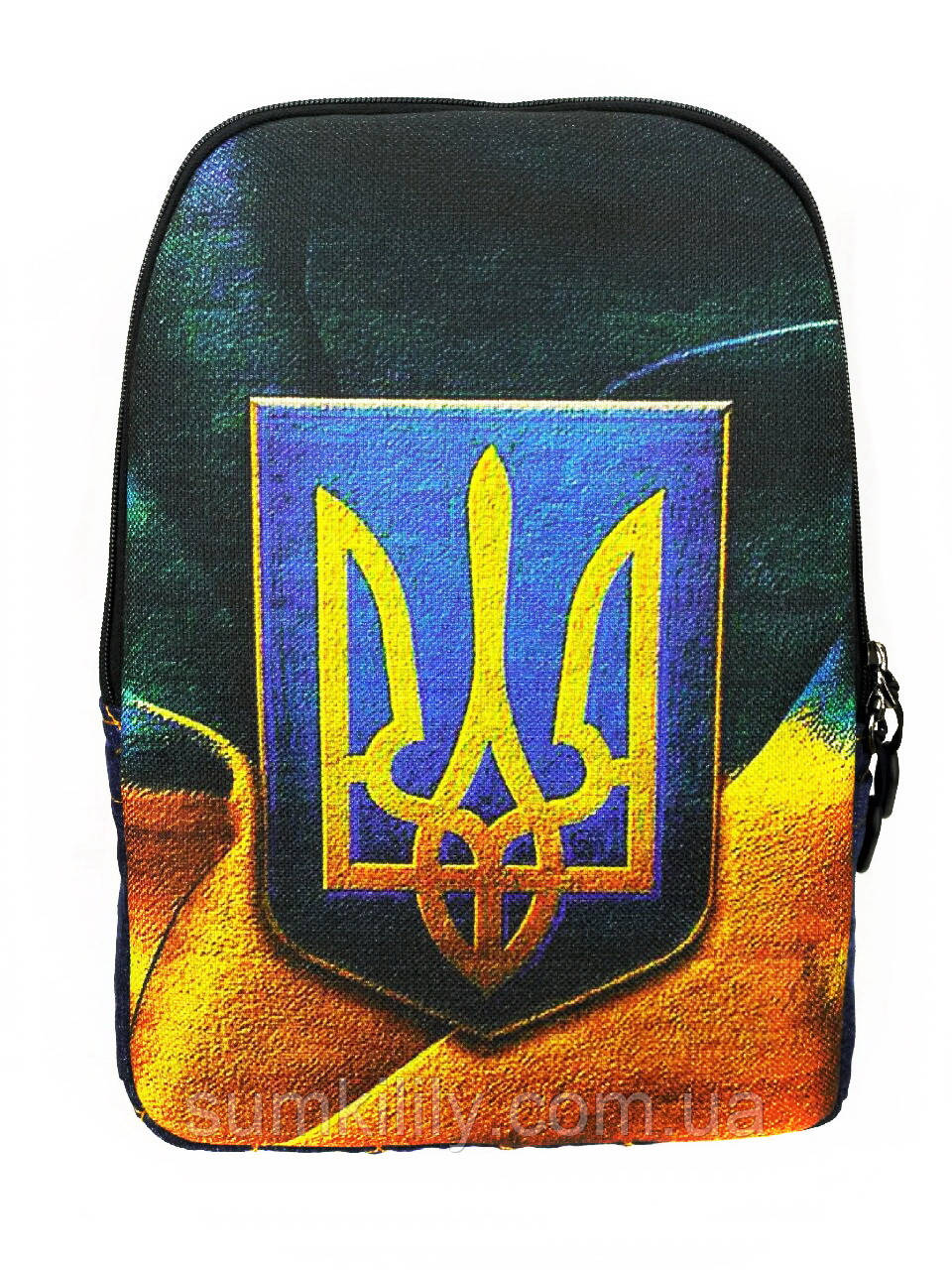 Джинсовий рюкзак ТРИЗУБ, фото 1