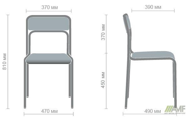 Размеры стула АМФ Аскона