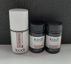 Rubber Base Kodi 14 ml + Rubber Top Kodi 14 ml + Ultrabond Kodi 15 ml