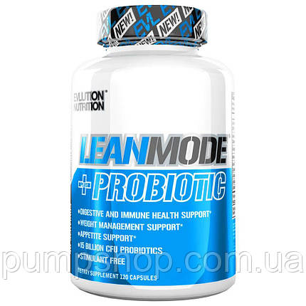 Жироспалювач + пробіотики Evlution Nutrition Leanmode + Probiotic 120 капсул., фото 2