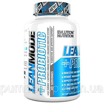 Жироспалювач + пробіотики Evlution Nutrition Leanmode + Probiotic 120 капсул., фото 2