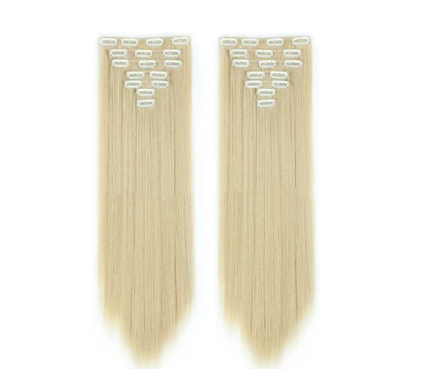 Набір термоволос на кліпсах XR Hair Блондин 55 см XR-421