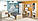 Комод 1Д3Ш Типс Дуб самоа + Білий Меблі Сервіс (83.4х34.3х85 см), фото 4