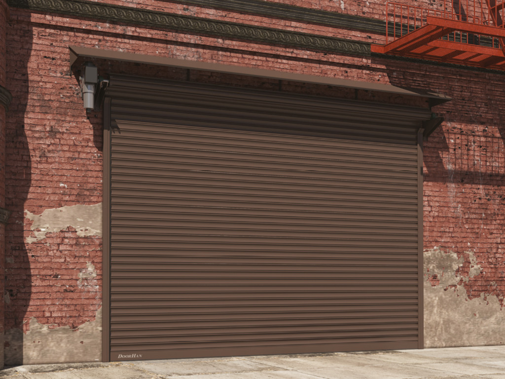 Сталеві рулонні ворота DoorHan з вальним приводом із комбінованого профілю RHS117, RHS117P