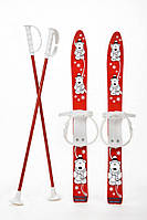 Набор лыжный детский MARMAT 70 см (лыжи +крепление+ палки) цвет красный