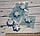 Сувенірне мило ручної роботи Сніжинка міні (в пакетику), фото 2